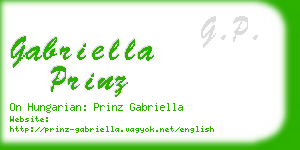 gabriella prinz business card